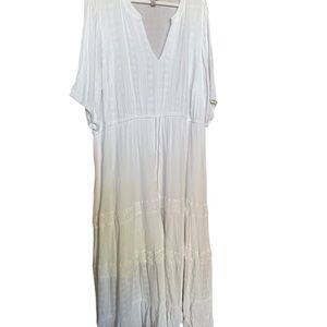 Elegant White Midi Dress